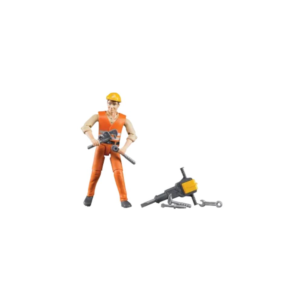 Figurka robotnika z akcesoriami Bruder 60020