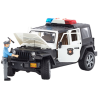 Jeep Wrangler Rubicon z figurką policjanta i modułem świetlno-dźwiękowym Bruder 02526