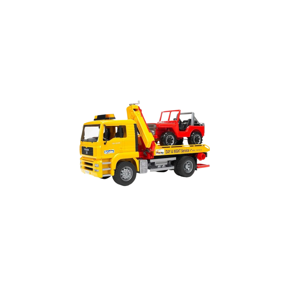 MAN TGA pomoc drogowa z Jeepem Bruder 02750