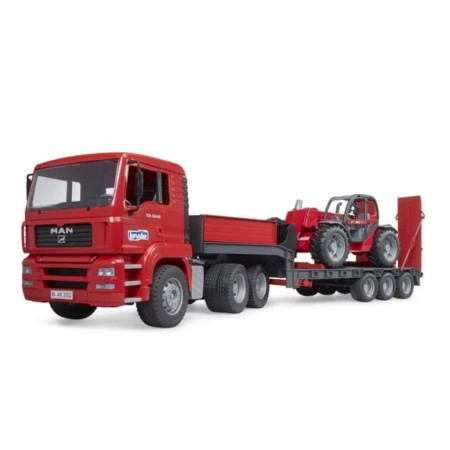 Zabawka MANN TGA z przyczepą oraz ładowarką  Manitou