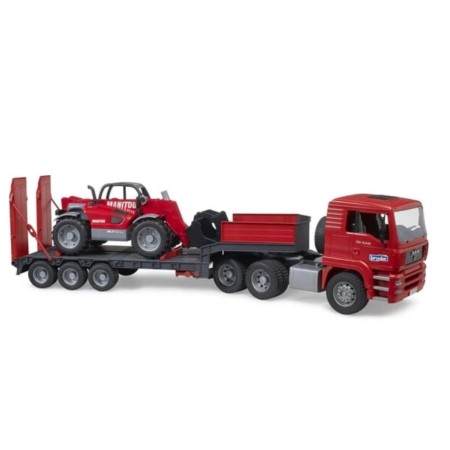 Zabawka MANN TGA z przyczepą oraz ładowarką  Manitou